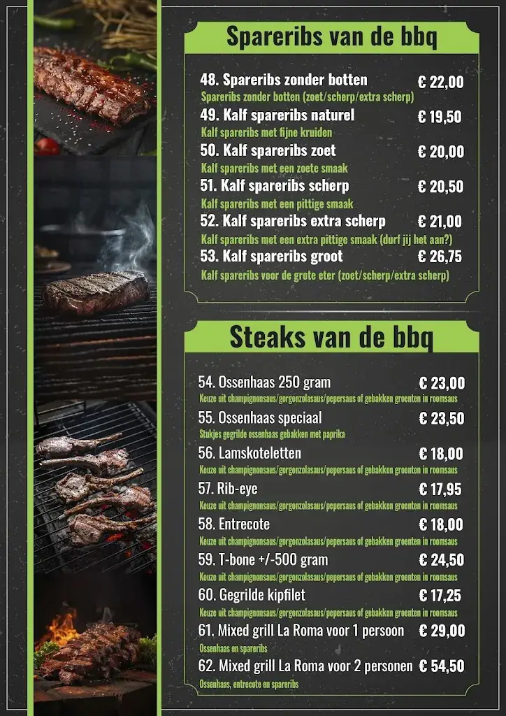 Menu_La Roma Hoogezand_Sappemeer_immagine_4