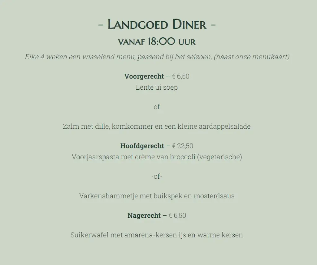 Menu_Landrestaurant De Hooiberg_Koekange_immagine_1