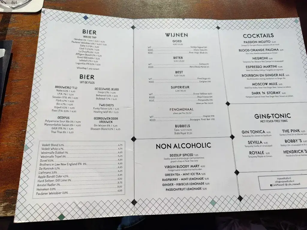 Menu_Café Maxwell_Amsterdam_image_3