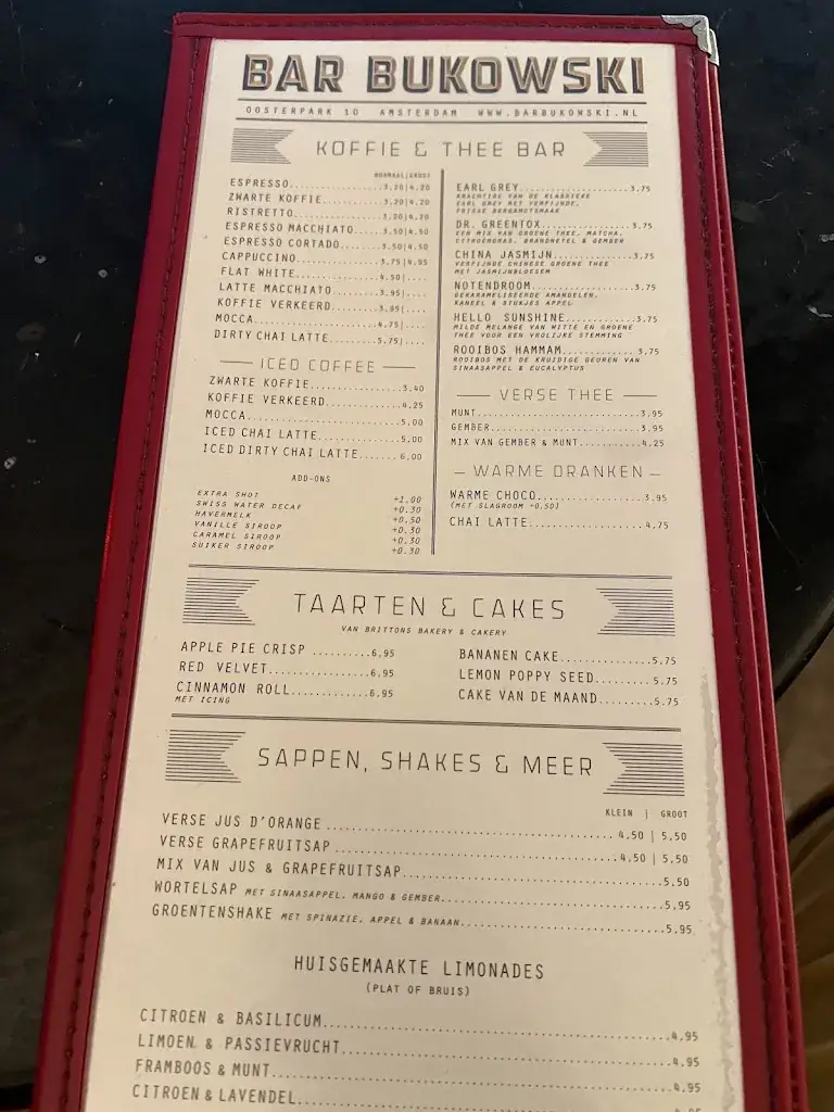 Menu_Bar Bukowski_Amsterdam_image_1