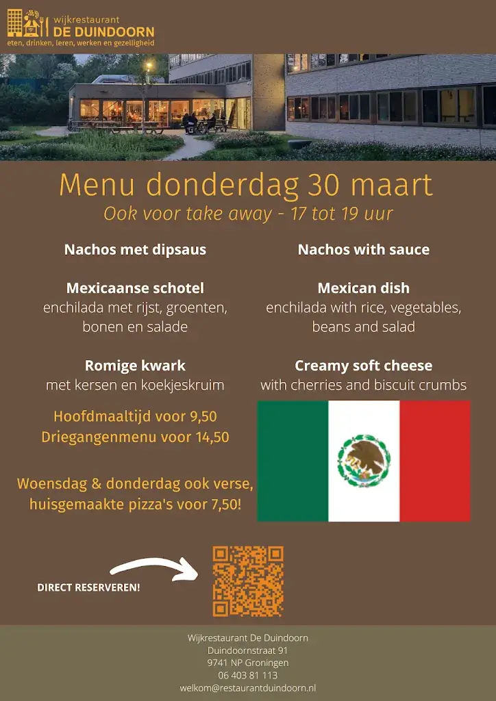 Menu_Wijkrestaurant De Duindoorn_Groningen_immagine_4