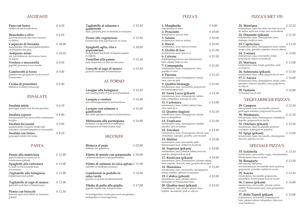Menu_Pizzeria L'Ancora da Mario_Zoutkamp_image_1