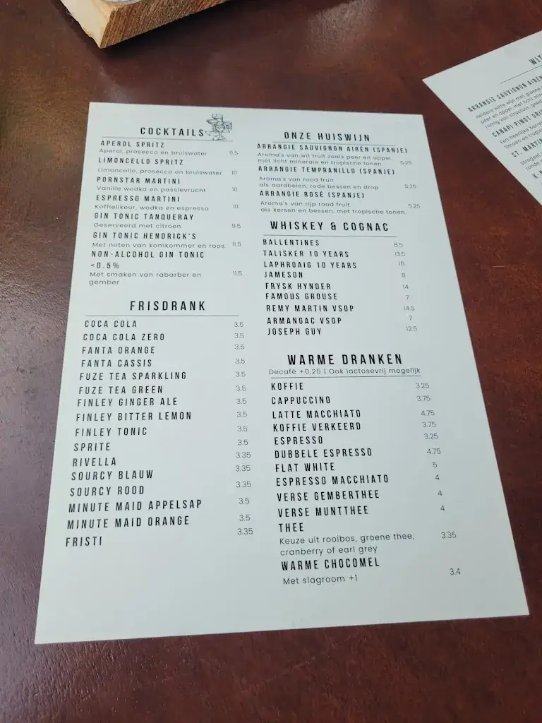 Menu_Restaurant Lauwersmeer Het Raadsel van de Wadden_Eanjum_image_1