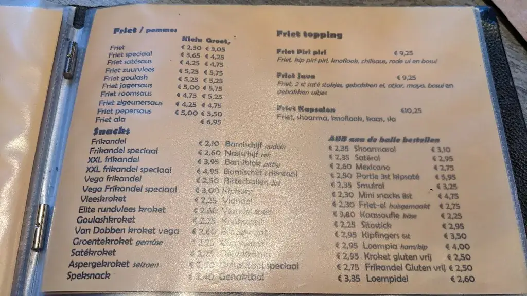 Menü_Cafetaria 't Centrum - Arcen_Arcen_Bild_1