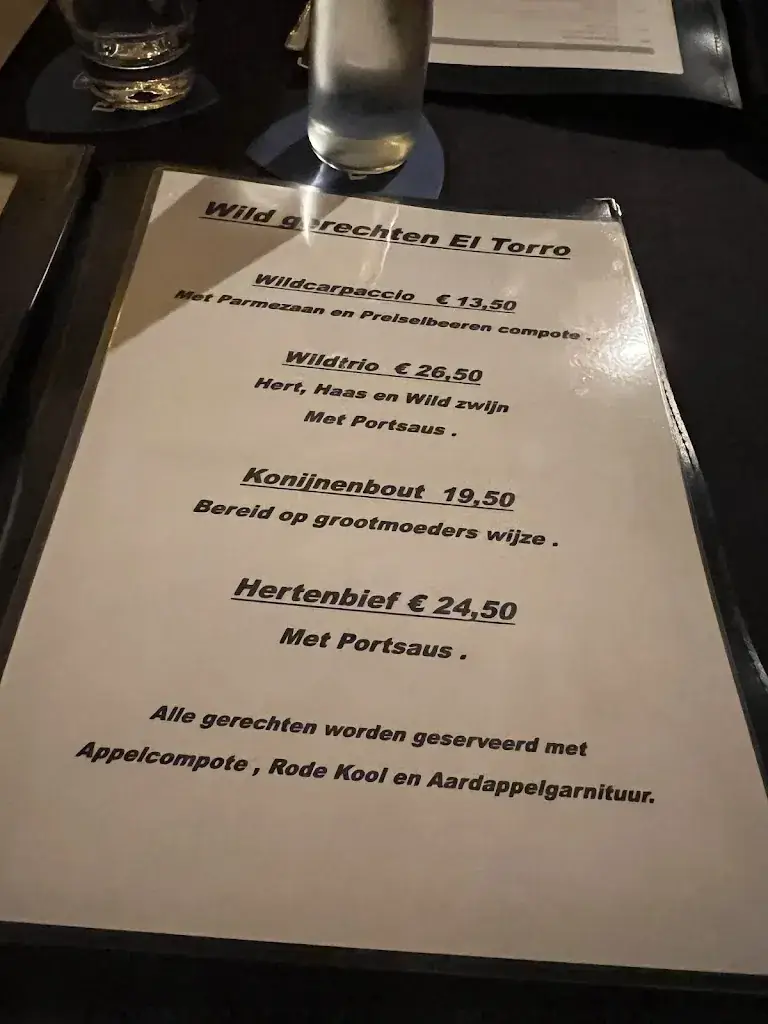 Menu_El Torro_Tegelen_image_1