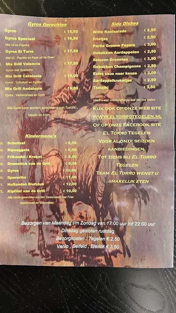 Menu_El Torro_Tegelen_image_2