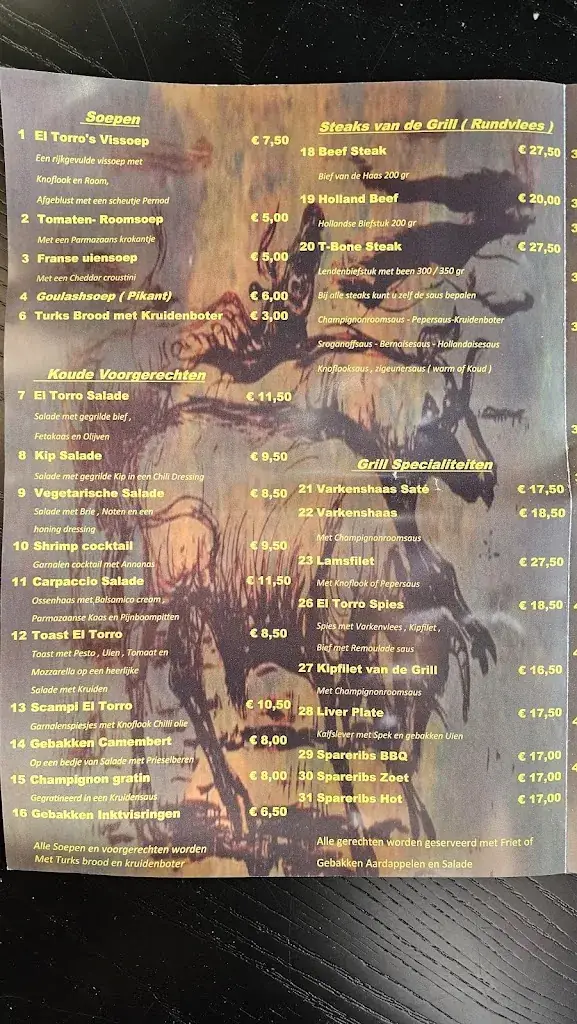 Menu_El Torro_Tegelen_image_3