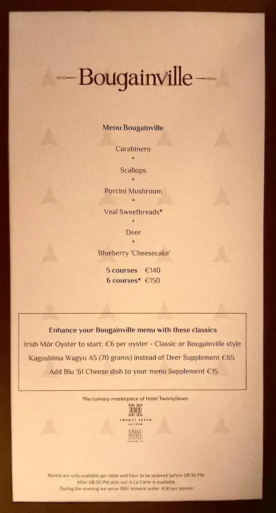 Menu_Restaurant Bougainville_Amsterdam_image_2