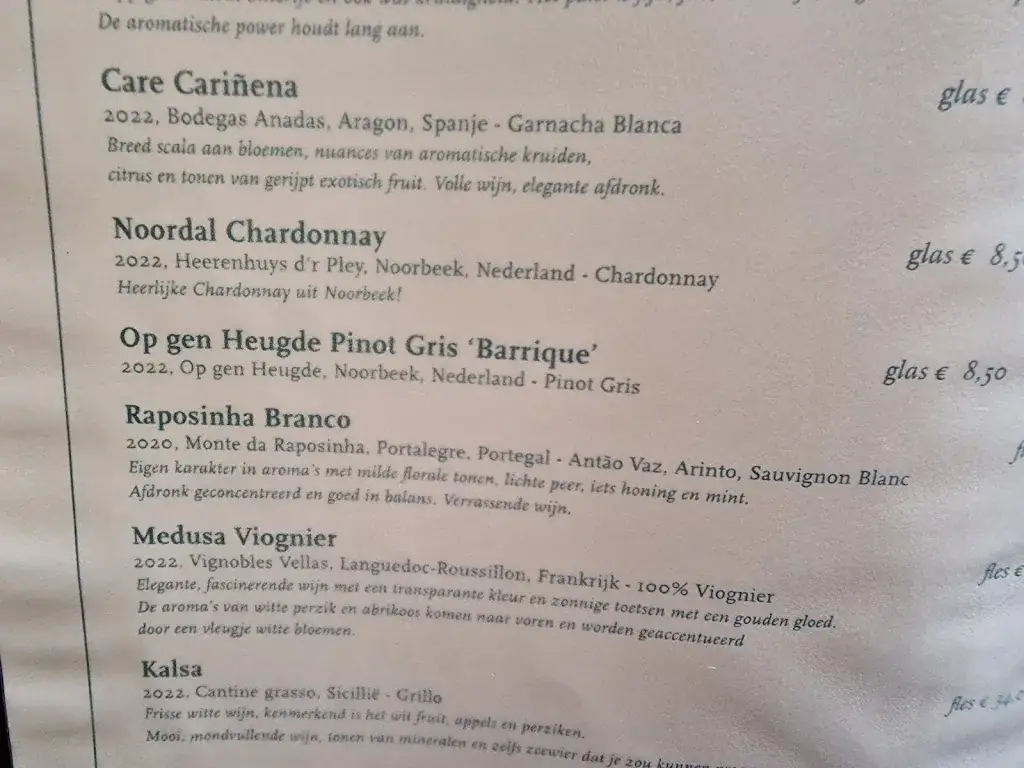 Menü_Restaurant Du Nord_Noorbeek_Bild_2