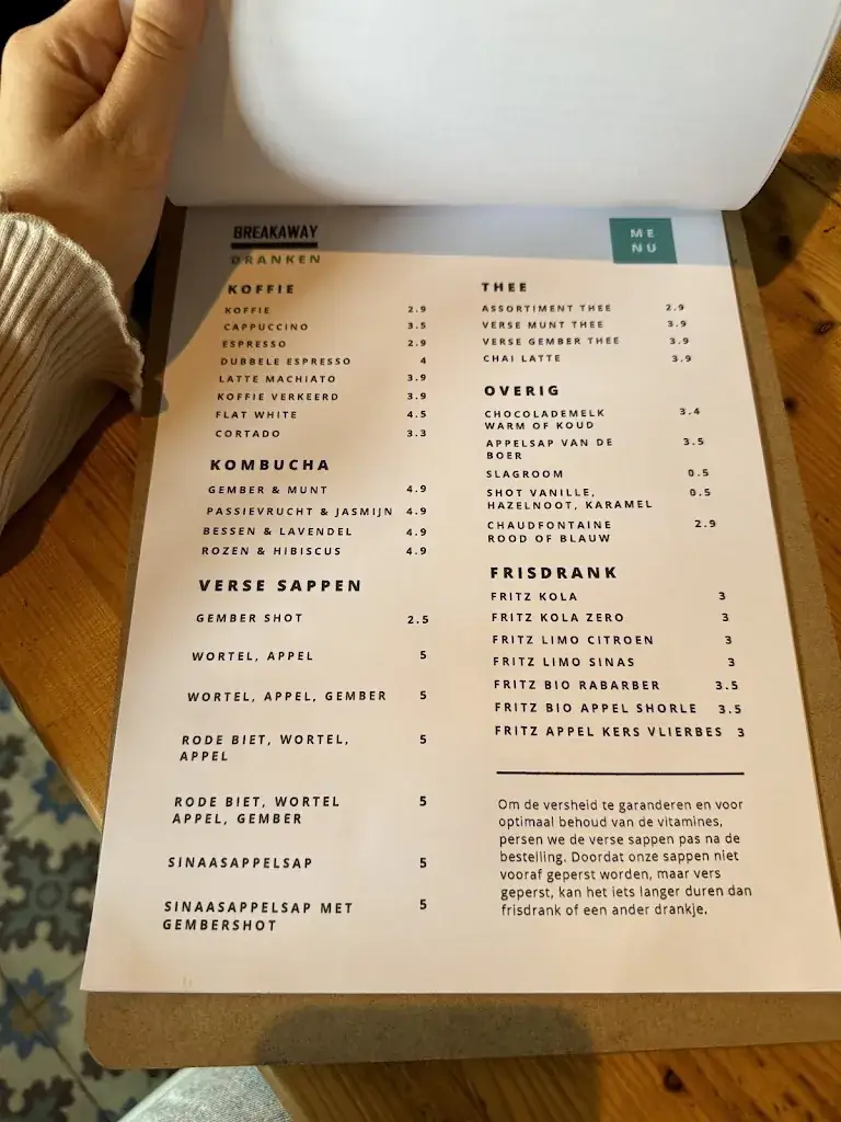 Menu_Restaurant Breakaway_Geertruid_image_3