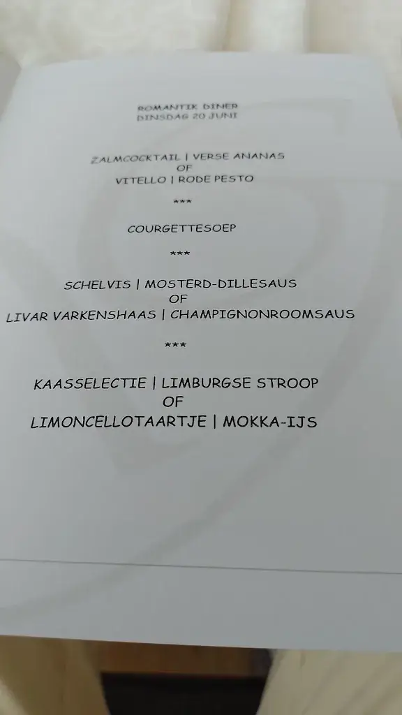 Menu_Romantik Parkhotel Het Gulpdal_Slenaken_image_1