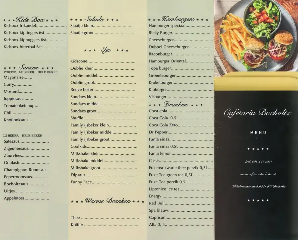 Menu_Cafetaria Bocholtz_Bocholtz_image_1