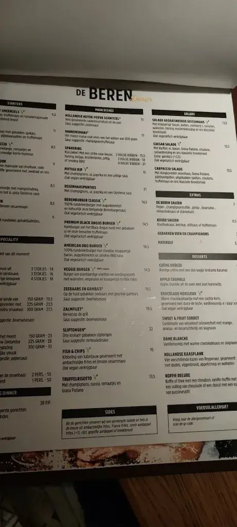 Menu_restaurant De Beren Hoogeveen_Hoogeveen_image_3