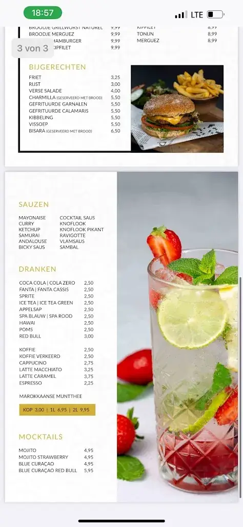 Menu_Biba's Corner_Heerlen_imagen_1