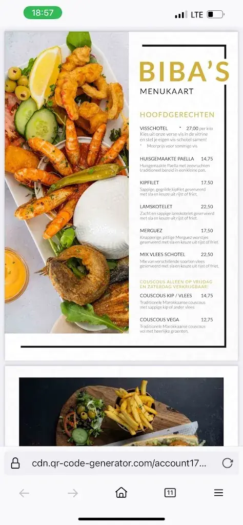 Menu_Biba's Corner_Heerlen_imagen_3