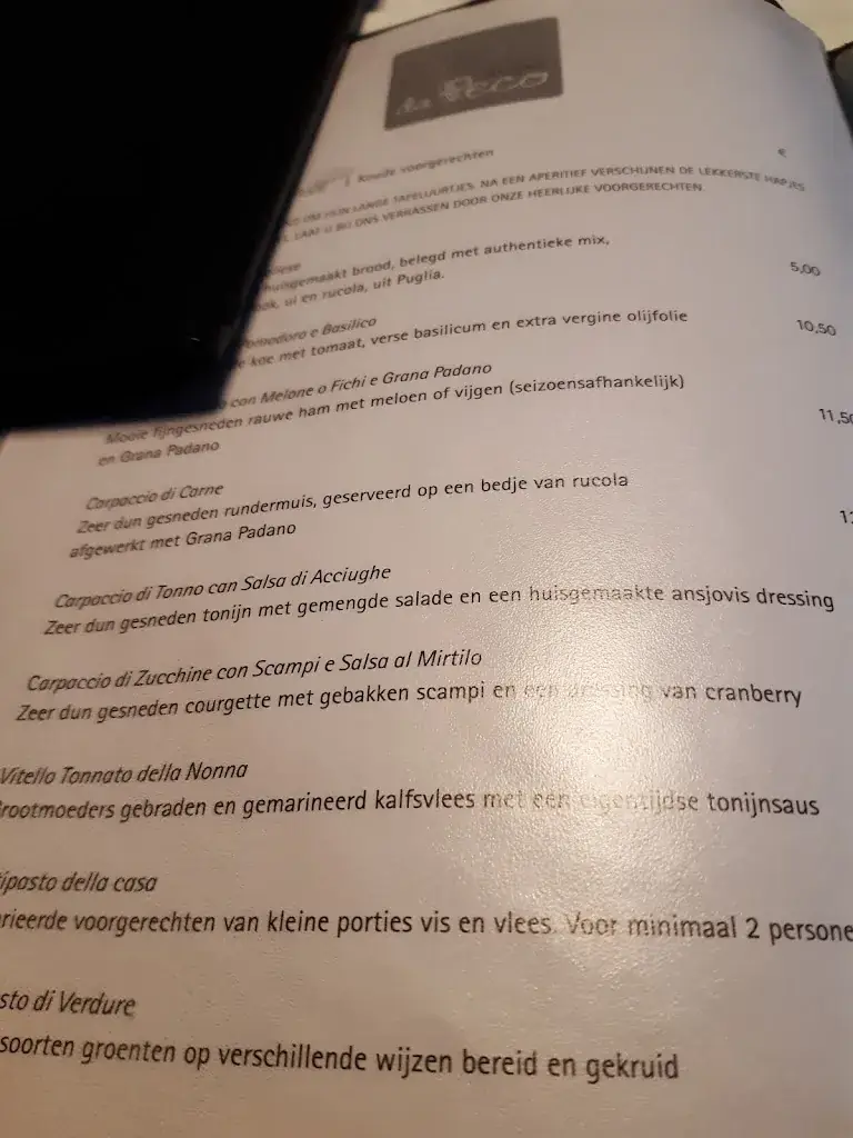 Menu_Trattoria Da Peco_Heerlen_image_1