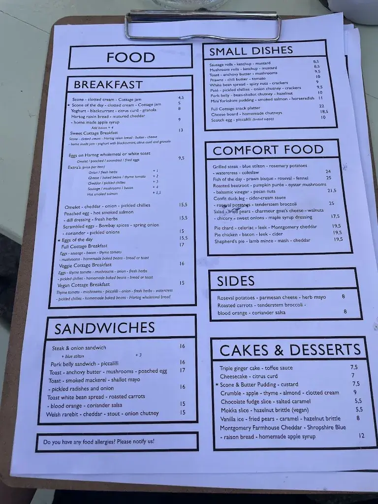 Menu_The Cottage_Amsterdam_image_1