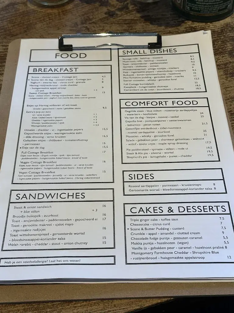 Menu_The Cottage_Amsterdam_image_2