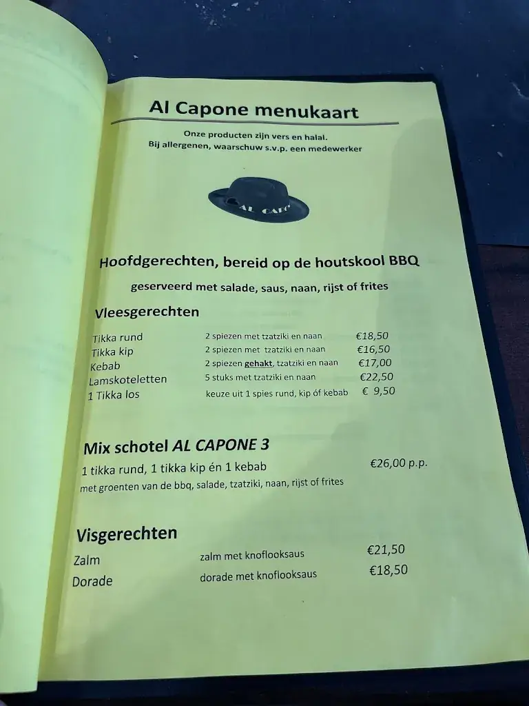 Menu_Al Capone Heerlen_Heerlen_immagine_1