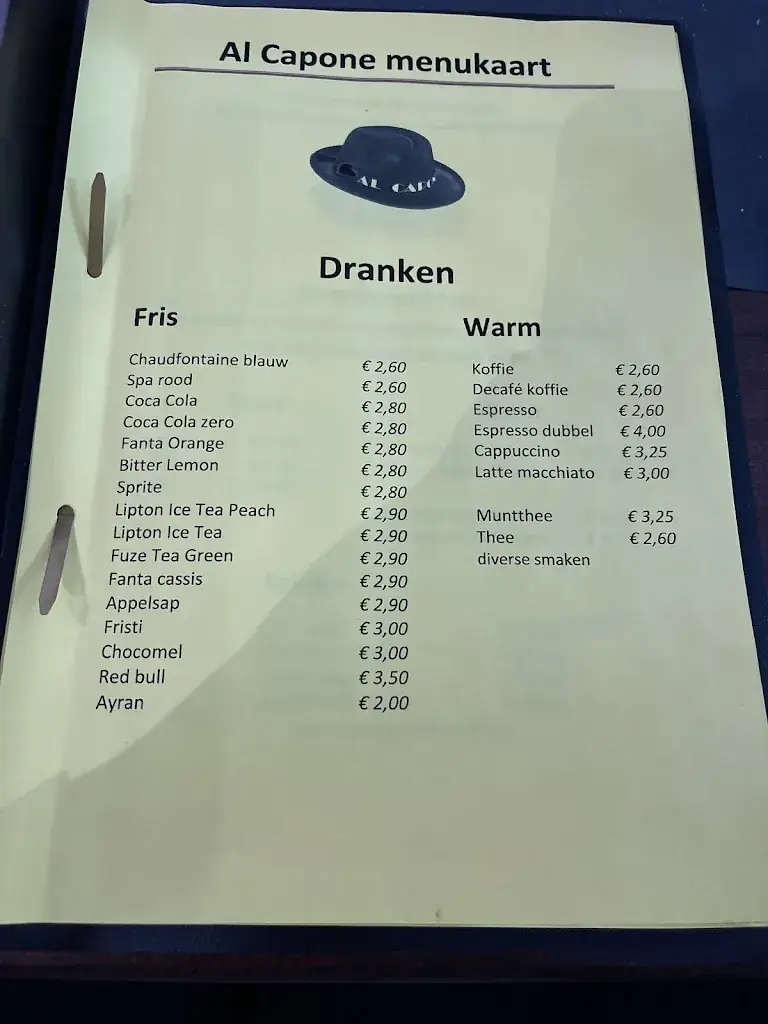 Menu_Al Capone Heerlen_Heerlen_immagine_3