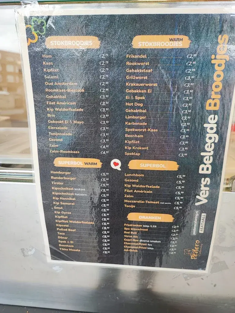 Menu_Pedero Broodjeszaak_Heerlen_image_1