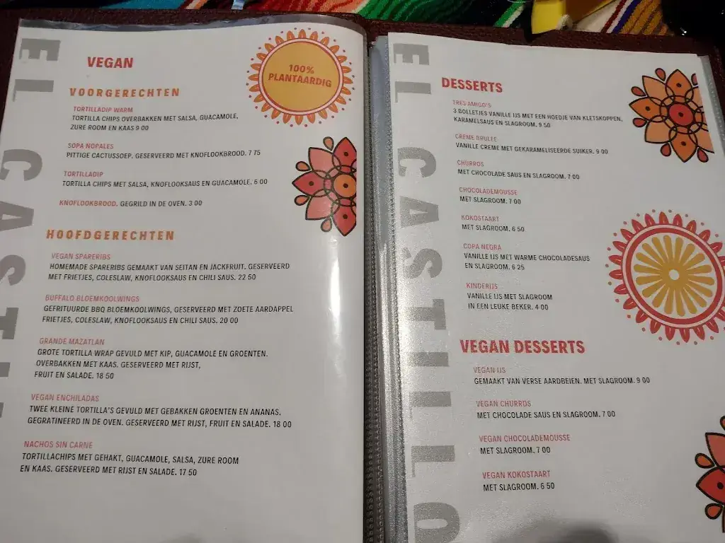 Menu_El Castillo_Valkenburg_image_1