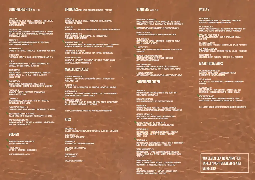 Menu_Eetcafé en Restaurant De Buren_Sittard_image_1