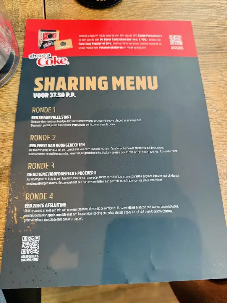 Menu_Restaurant De Beren Nederweert_Nederweert_image_2