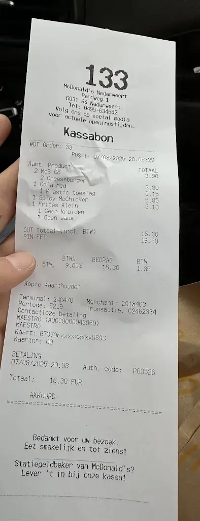 Daniel Rico_McDonald's_Nederweert_review