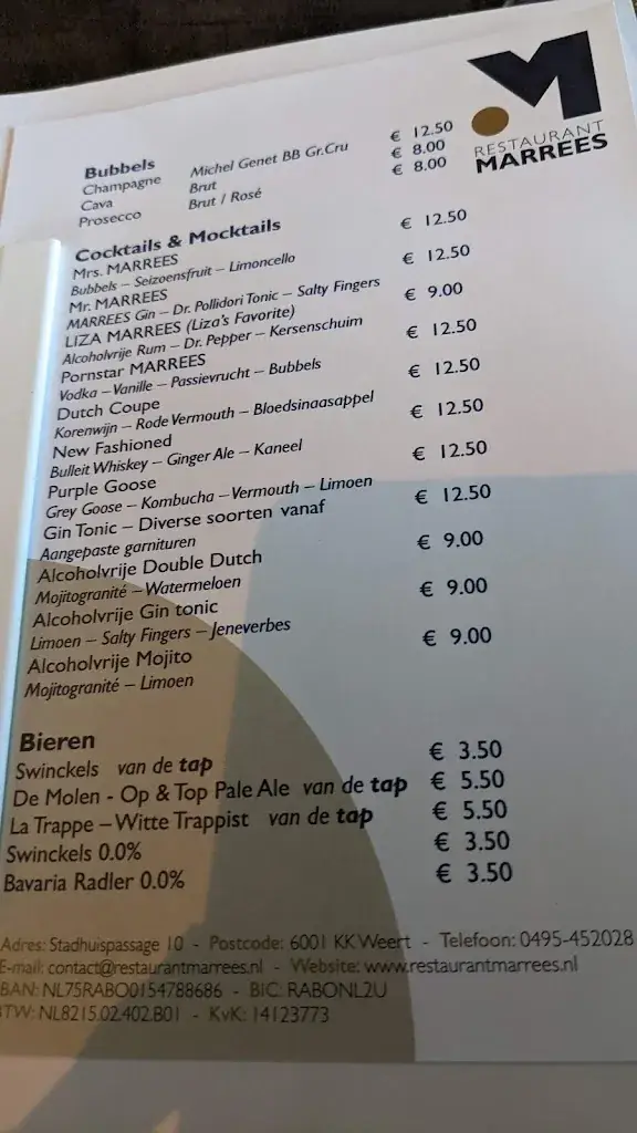 Menu_Restaurant MARREES_Weert_image_2