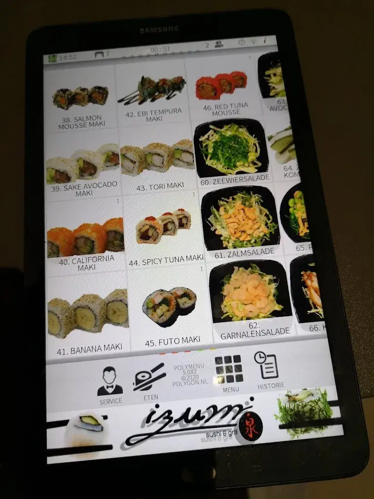 Menu_Japans sushi en grill restaurant Izumi_Weert_image_1