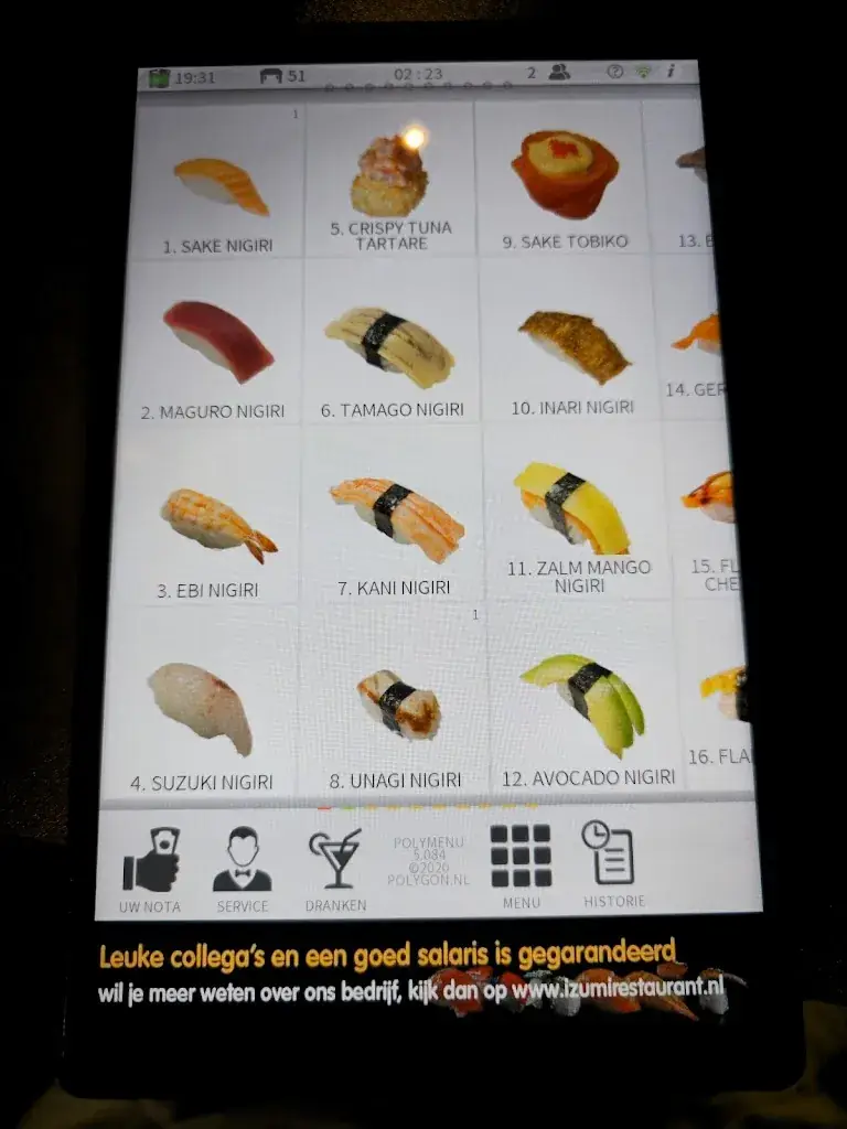 Menu_Japans sushi en grill restaurant Izumi_Weert_image_2