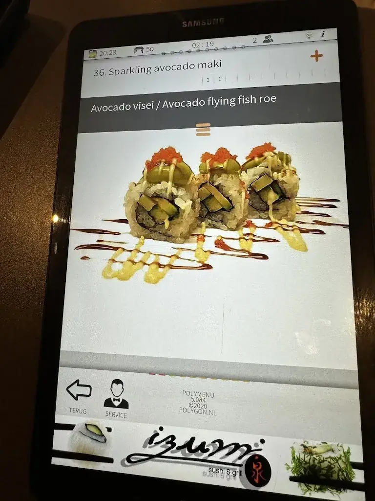 Menu_Japans sushi en grill restaurant Izumi_Weert_image_4