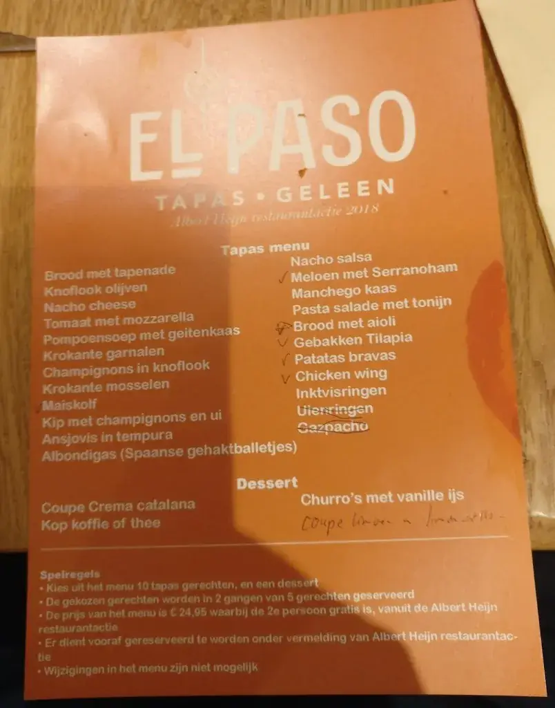 Menu_El Paso Tapas_Geleen_image_4