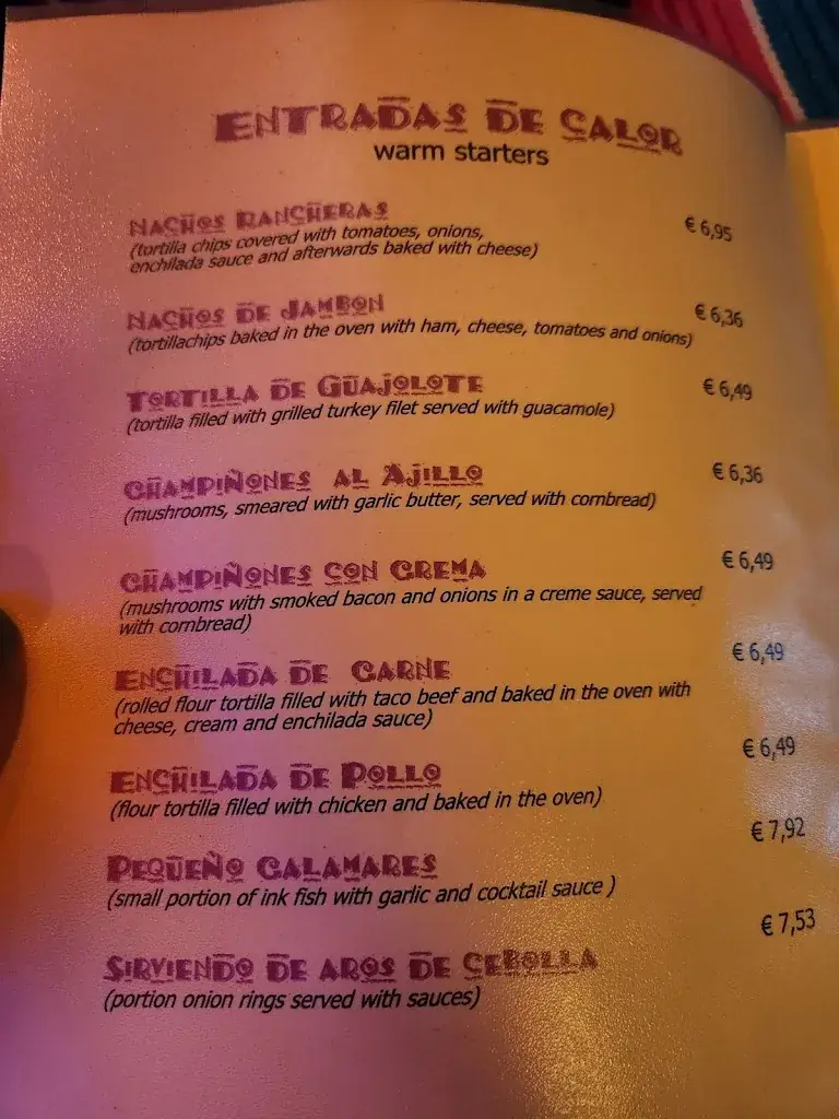 Menu_Mexicaans Restaurant El Comal_Brunssum_imagen_1