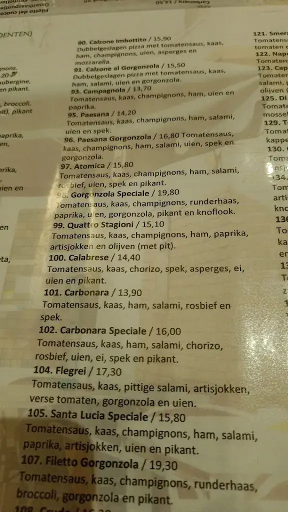 Menu_Pizzeria Da Gianni_Paterswolde_imagen_1