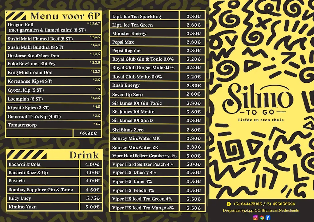 Menu_Silmo Togo Brunssum_Brunssum_image_2