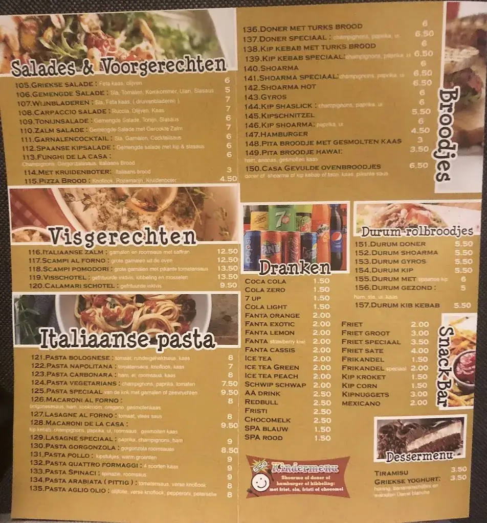 Menu_Grillroom Pizzeria Casablanca_Brunssum_imagen_1