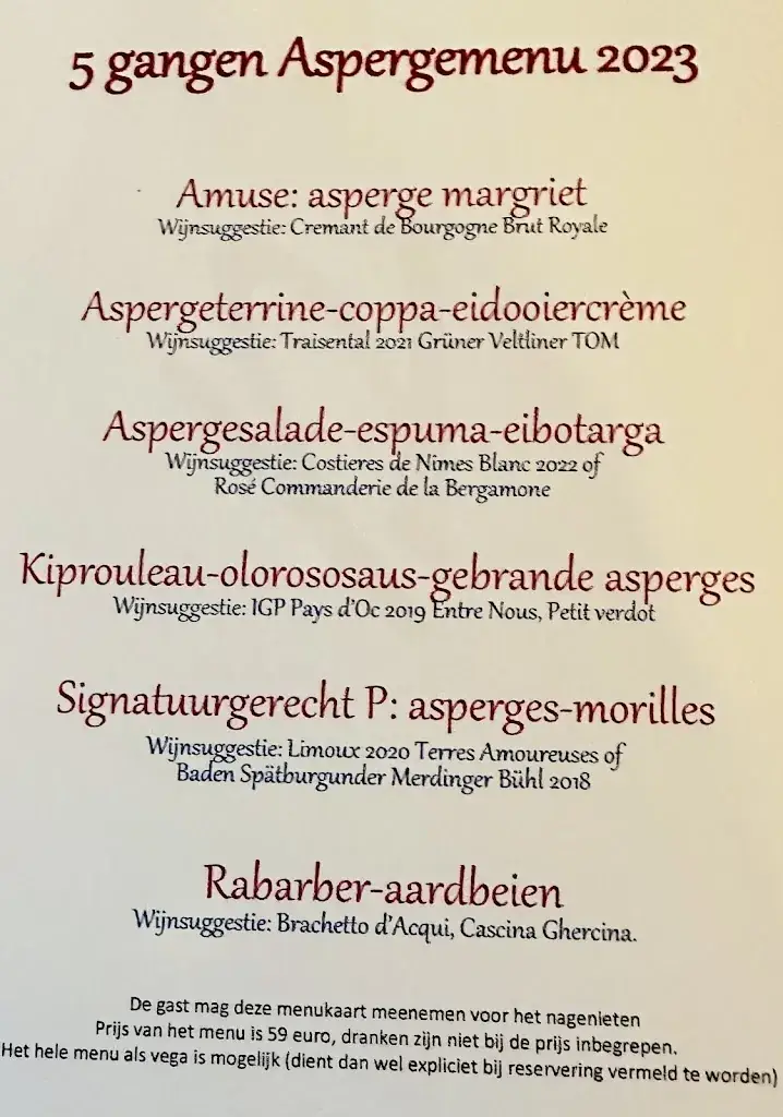 Menu_Restaurant P_Grevenbicht_imagen_1