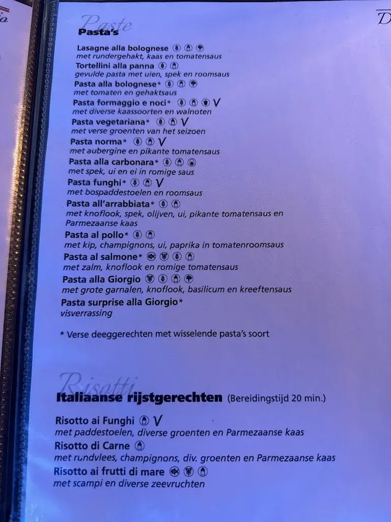 Menu_Trattoria Da Giorgio_Gennep_image_1
