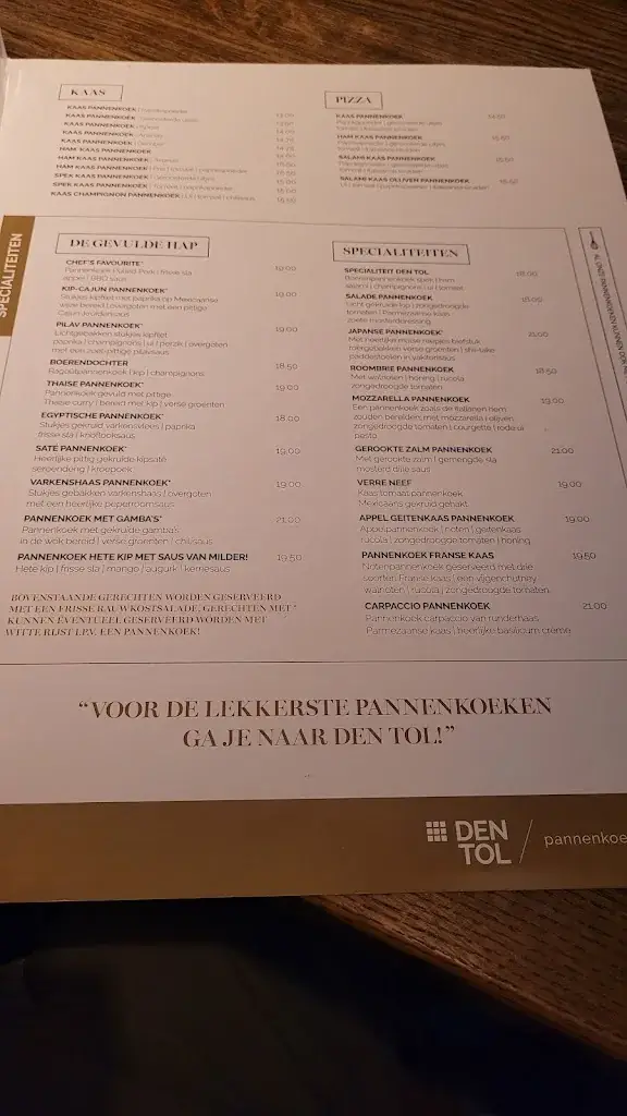 Menu_Pannenkoekenrestaurant Den Tol Plasmolen_Plasmolen_image_1