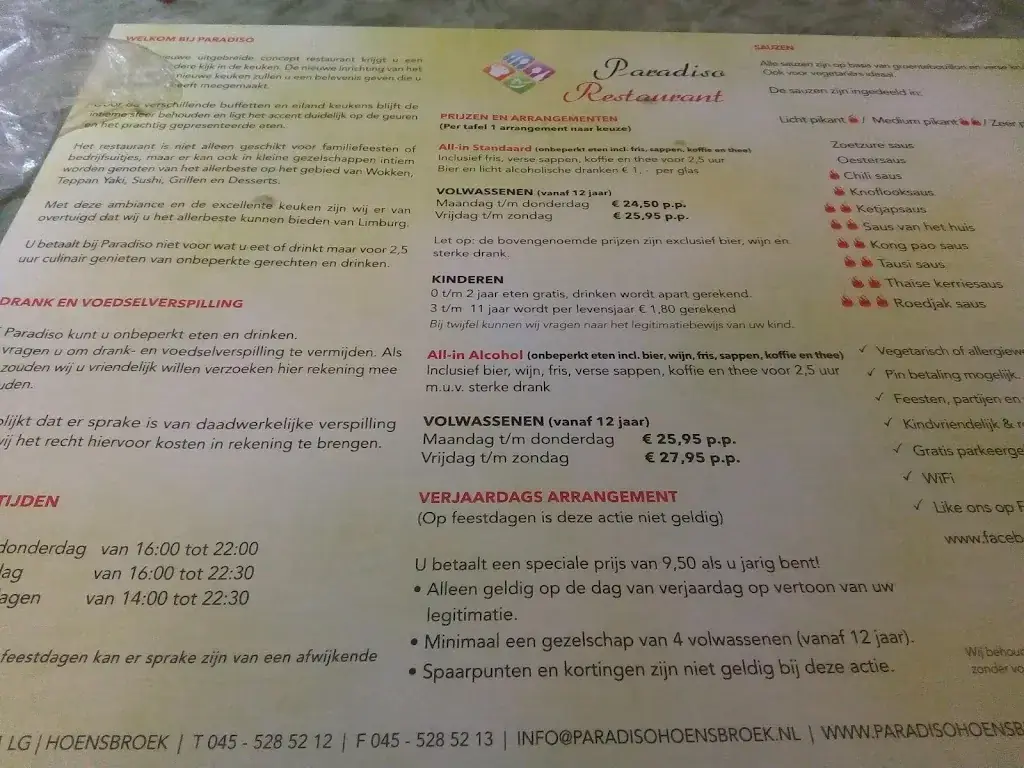 Menu_Restaurant Paradiso Hoensbroek_Hoensbroek_image_1
