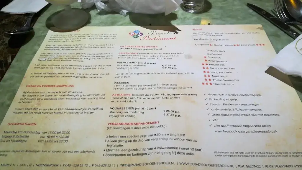 Menu_Restaurant Paradiso Hoensbroek_Hoensbroek_image_3