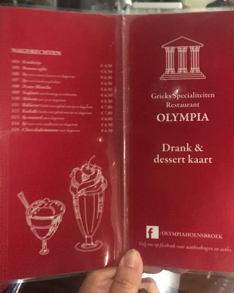 Menu_Olympia Restaurant_Hoensbroek_immagine_1