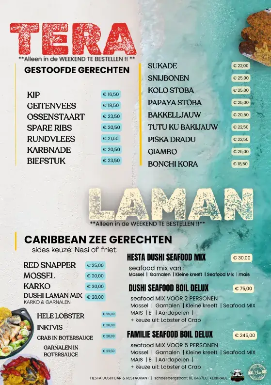 Menu_Hesta dushi bar & restaurant kerkrade_Kerkrade_image_1