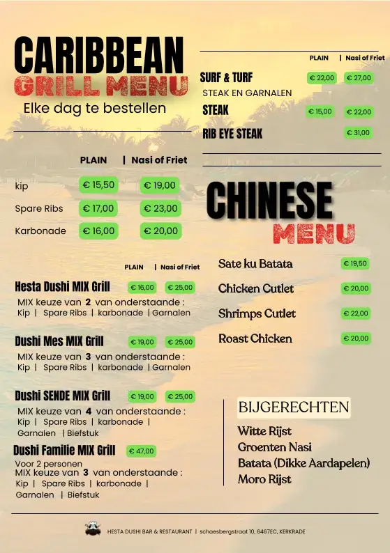 Menu_Hesta dushi bar & restaurant kerkrade_Kerkrade_image_2