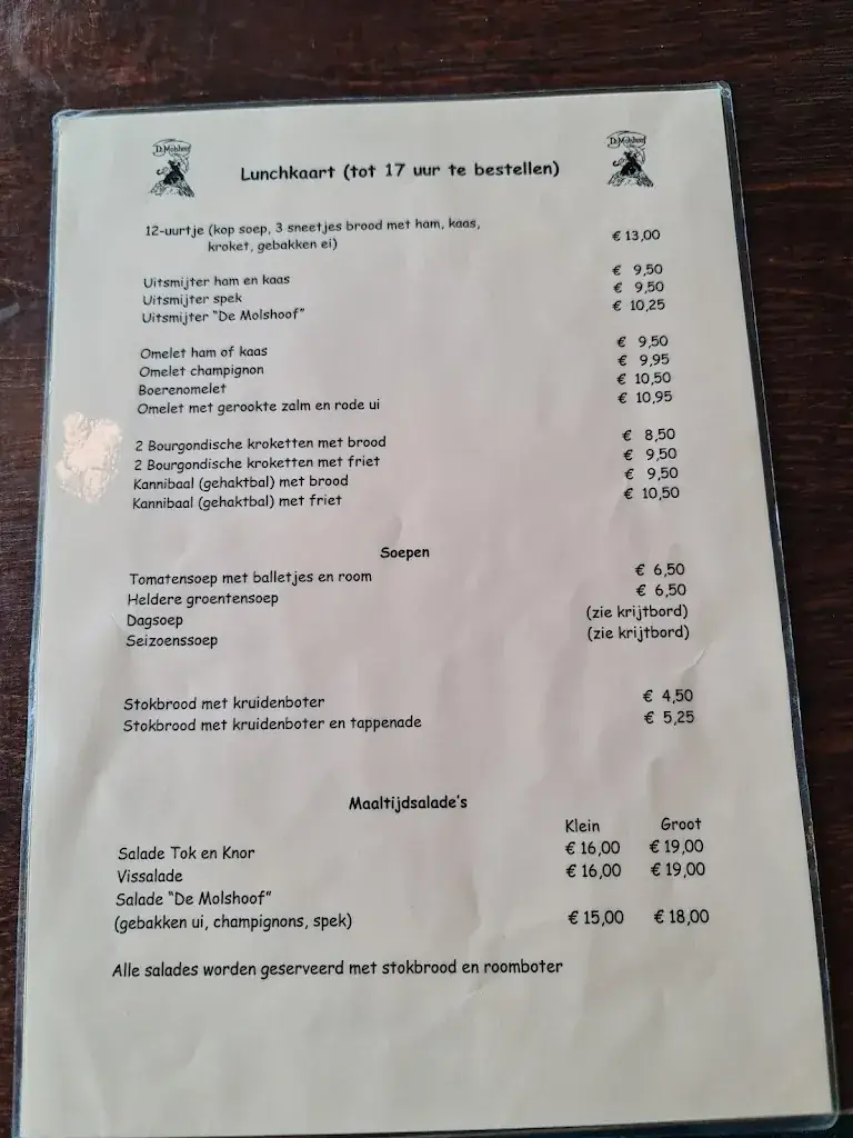 Menu_Café-Restaurant-Zaal De Molshoof B.V._Kelpen-Oler_immagine_1