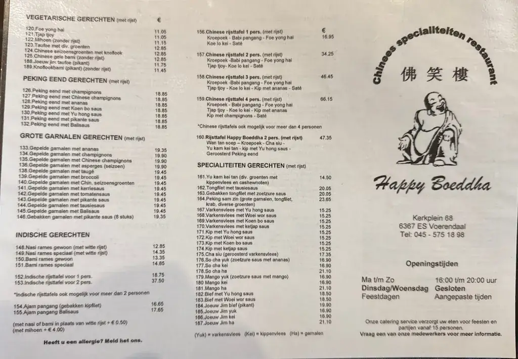 Menu_Chin. Specialiteiten Restaurant Happy Boeddha_Voerendaal_image_1