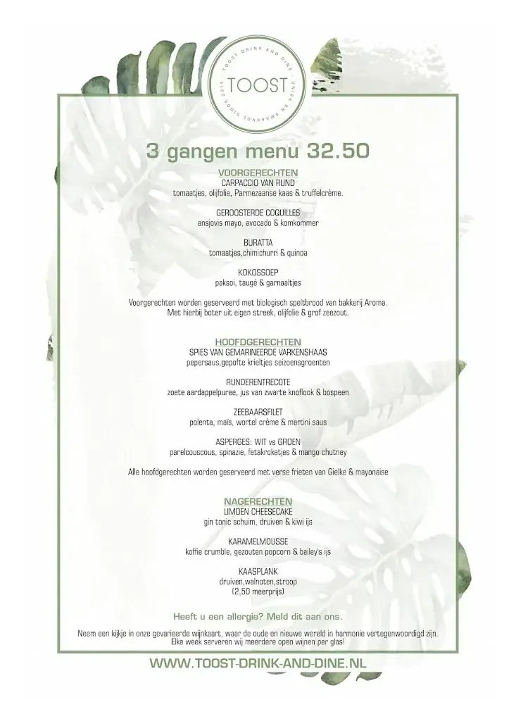 Menu_Toost Drink and Dine_Landgraaf_image_1