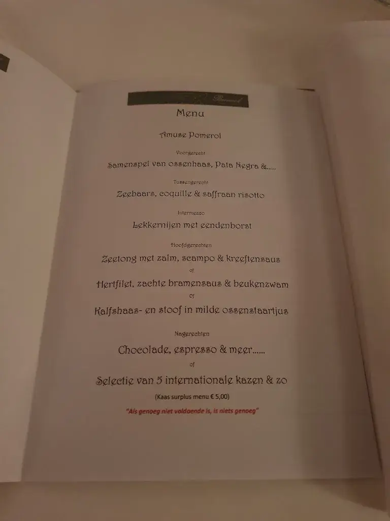 Menü_Restaurant Pomerol_Landgraaf_Bild_2